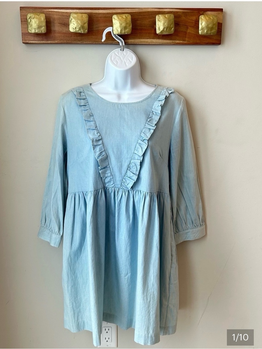 Listicle COTTON Dress Coastal Cowgirl Western Festival Cottagecore Size Large